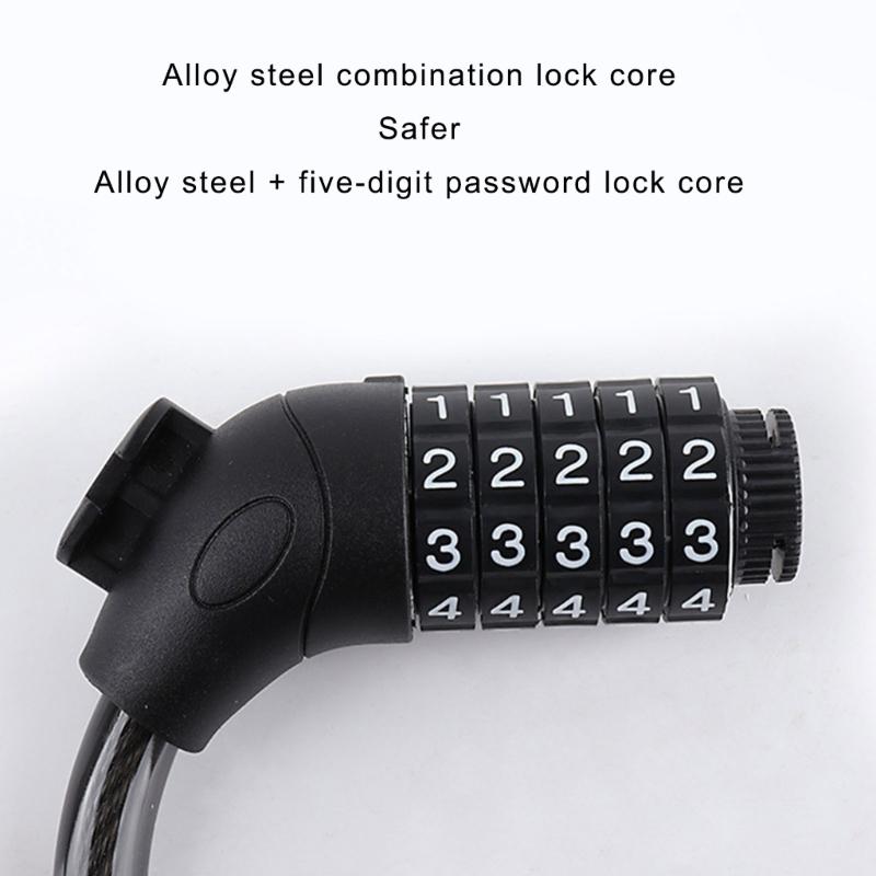 Fashion Folded Bike Lock Multifunction Zincs Alloys Bike Lock Student Bike Lock for Outdoor Lover