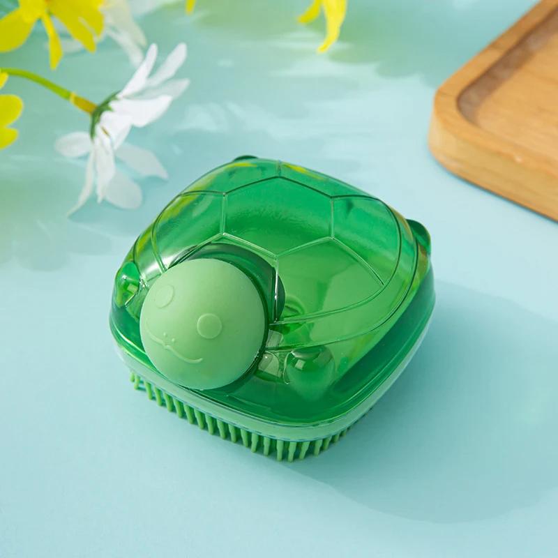 

Силіконова м яка відлущувальна мочалка для тіла, ванни, душу, скрабер, губка, щітка з можливістю поповнення, легке спінювання, масажна щітка, інструменти для ванної кімнати зелений