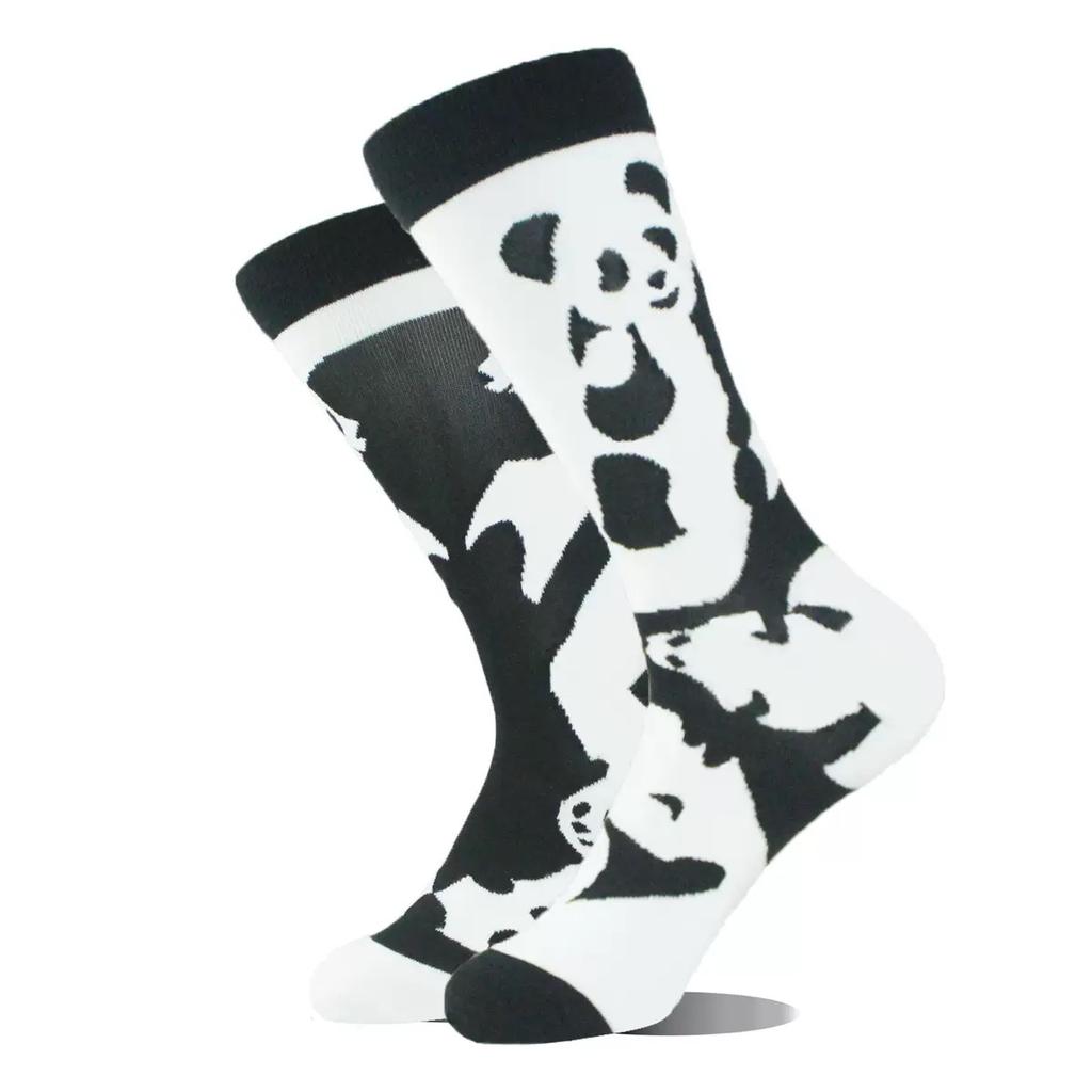 Chaussettes Nouvelle Mode Créatives Animal AB Asymétriques en Coton Personnalisées Populaires Street Jacquard Chaussettes Couple