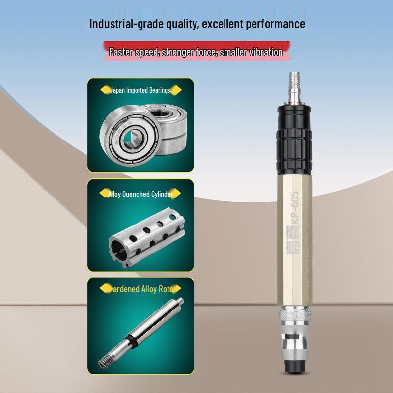 Gaobao Pneumatic Engraving Pen - Variable Speed 3mm Wind-Driven Polisher & Grinder.