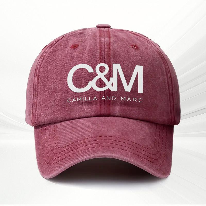 

1pc CM Adjustable Baseball Cap Lightweight Polyester Black with White Lettering Unisex Couple Hat for Outdoor Sports One Size