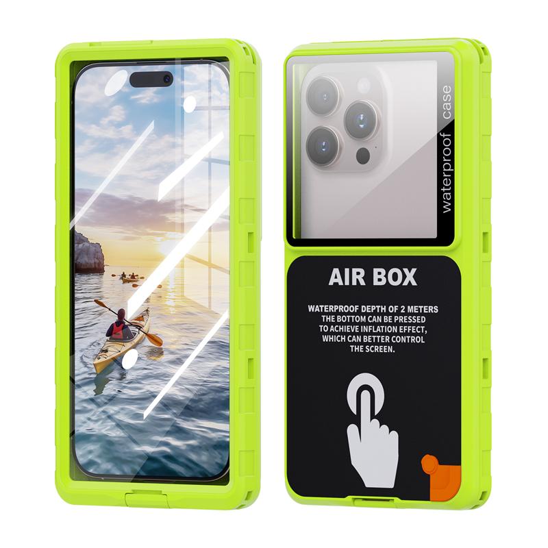 

Luxury IP68 Waterproof Phone Case for Samsung Galaxy A16 A36 A56 A55 A35 A25 A15 A54 A34 A24 A14 A73 A53 360 Full Cover Air Box Galaxy A53 5G зелёный