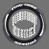 TOYO TIRES PROXES Universale 3D Auto Impermeabile Adesivo per Pneumatici Ruota Auto Gomma Lettere Unite Decalcomanie Accessori