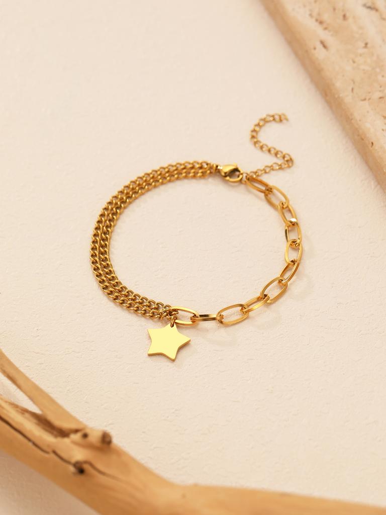 Stainless Steel Bracelets Elegant  Pendant Baroque Style Goth Chain y2k Accessorie Bracelet For Women Zircon Gift