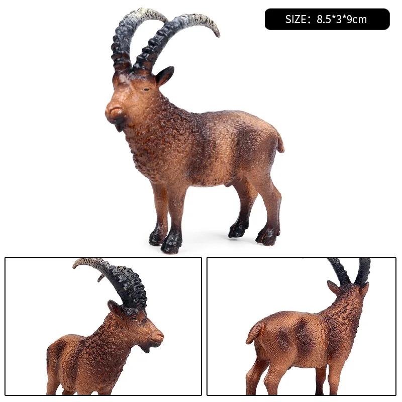 Oenux Clasic Animale de Fermă Simulare Oaie Capră Argali Antilopă Model Figurină de Acțiune Figurine Păsări de Curte Jucărie Drăguță Pentru Copil Cadou