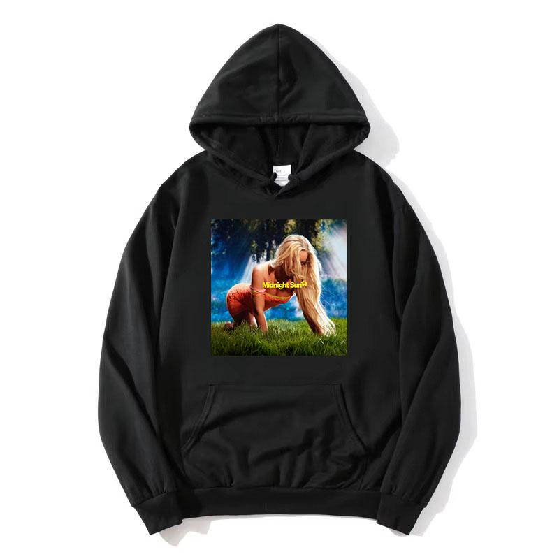 Midnight Sun Tour 2025 Hoodies Zara Larsson Singer Printing Sweatshirts Long Sleeve Fleece Hooded Pullovers Women Clothing Hoody