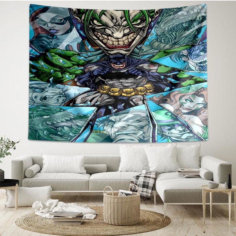 Superheroes Print Tapestry - Portable Wall Decor Cloth, for Home, Dorm, Travel, Bedroom, Living Room - Ideal Birthday Housewarming Gift