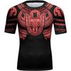 Red Plume Mens 3D Digital Printing Short Sleeve T-Shirt Outdoor Running Yoga Fitness Tight Shirt for Men