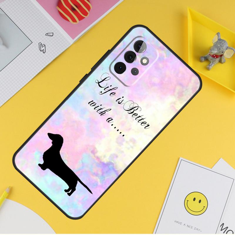 

Sausage Dog Dachshund Quotes Case For Samsung Galaxy A36 A16 A56 A06 A54 A34 A14 A13 A53 A12 A22 A32 A52 A35 A17 A15 A55 Samsung A56