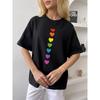 Western Style New Round Neck Loose Casual Print Short Sleeve Cotton T-shirt Top Loose Printed T-shirt
