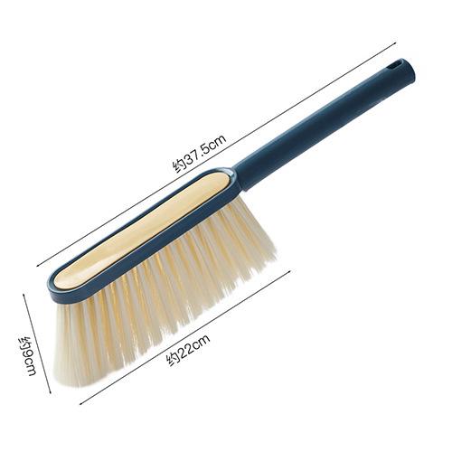 

Бытовая щетка для подметания дивана, щетка для чистки ковров, длинная ручка, мягкая щетка, тряпка для пыли, инструмент для чистки постельного белья в спальне синий