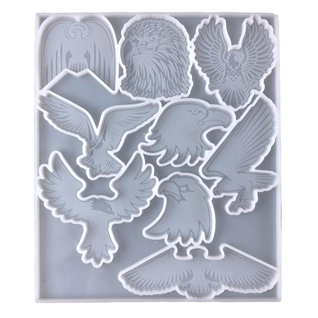 Eagle Shape Pendant Moulds DIY Keychain Molds Clay Moulds Jewelry Making Tools Silicone Material for Hand Making Pendant