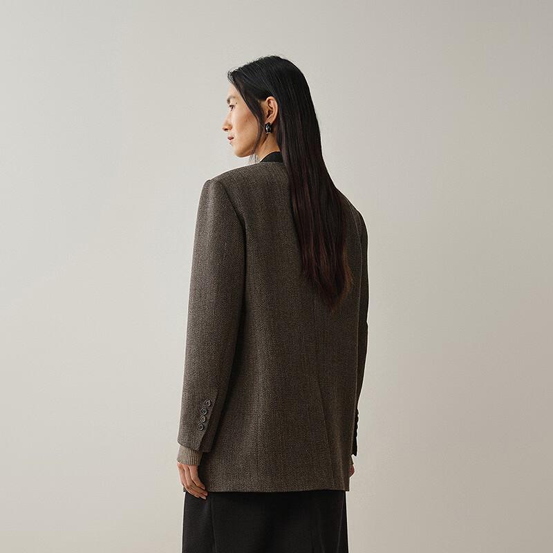 LESS Wool Peak Lapel Loose Blazer