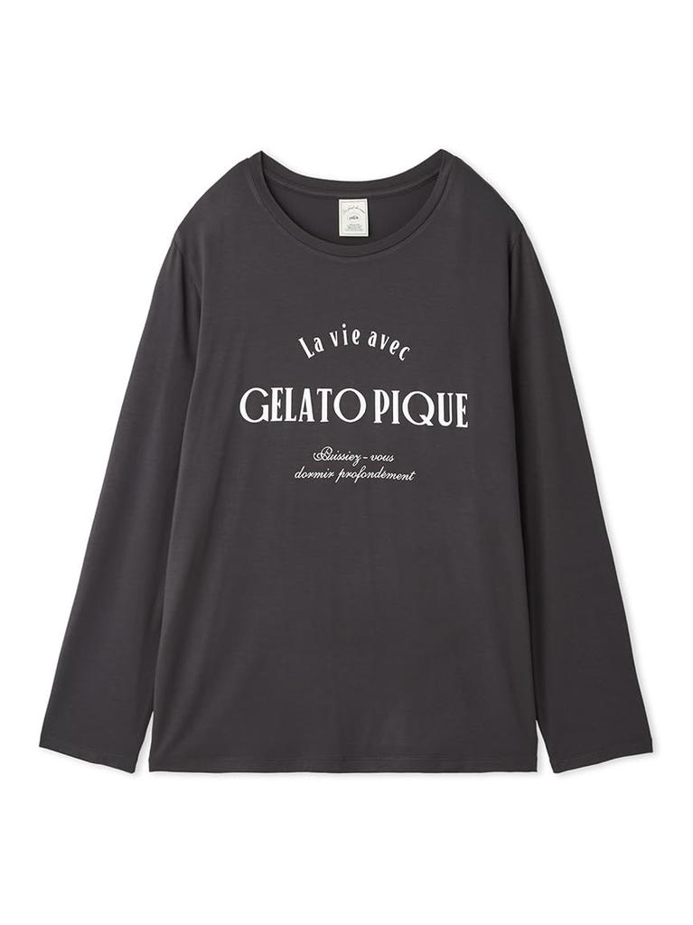 Gelato Pique Motif Logo Long PWCT251229 DGRY Free Size T-Shirt Women's