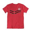 Mens AUSTRIA Retro Strip Style Football Tee 2024 T-Shirt World Cup Top Kit