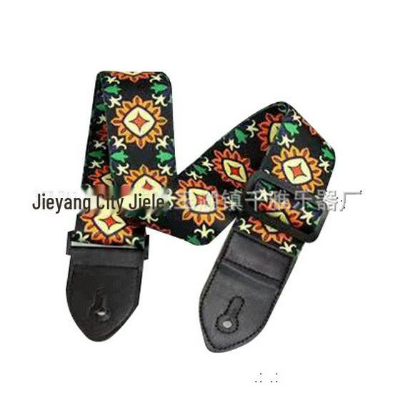 Ethnic-Style Widened Polyester Guitar Straps for Electric Guitars