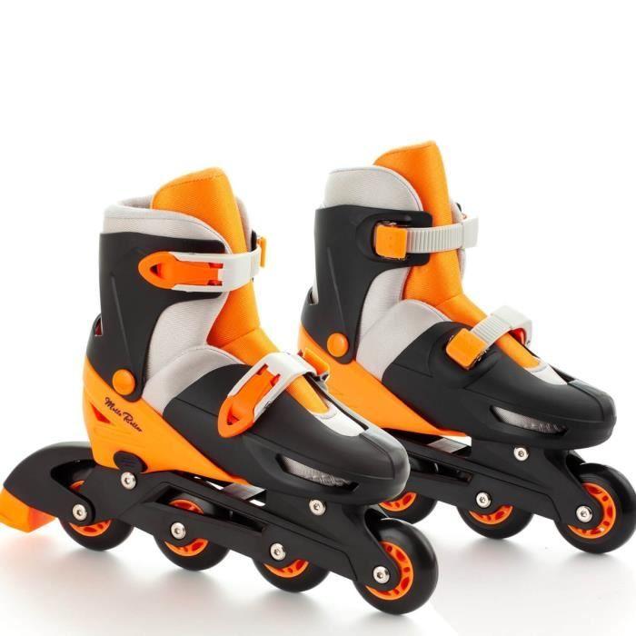 Patins à roulettes évolutifs MOLTO - Orange - Taille M ajustable 35-38 - Pour enfants