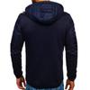 Men's Hoodies Spring Autumn Casual LongSleeve Zip Up Hoodie Men Sweatshirt Patchwork Hooded Sweatshirts Streetwear Hoody Cardigan