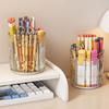 Pen Holder Removable 360-Degree Rotary Design Large Capacity Makeup Brush Container Spinning Pen Stand
