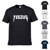 Classic Men Yeezus Letter Short Sleeve T-shirt With Premium Cotton Blend Fabric