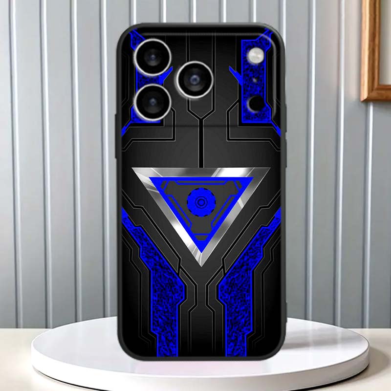 Technology Carbon Fiber Art Phone Case For Apple iPhone 17 16 16E 15 14 13 12 11 Pro Max Plus Black Soft Silicone