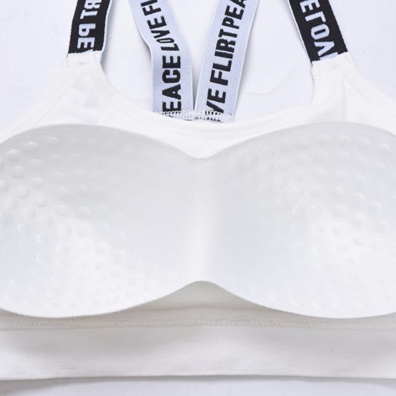 New Letter Parachute, Beautiful Back, Chest Wrapped Vest, No Steel Ring, Anti Glare Suspender, Bra Bottom, Sports Underwear for Women