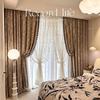 Best Luxury European Royal Blackout Curtains for the Living Room, Luxury Home Window Sheer Curtain Fabric Rideaux for Bedroom