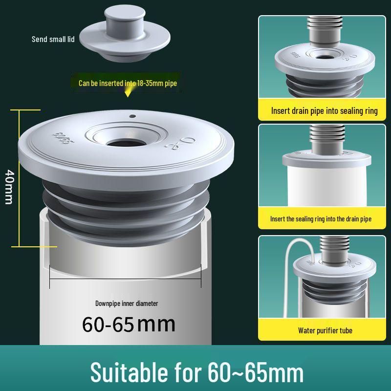 

Силиконовая заглушка для кухонного слива и стиральной машины - Крышка против запаха