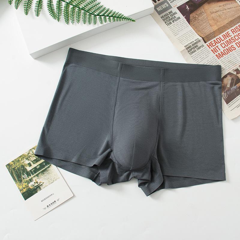 Pánské modální bezešvé bílé boxerky, antibakteriální a prodyšné, mládežnický styl, balení 60 kusů