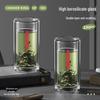COOKER KING High Borosilicate Double-Layer Tea Infuser Glass Mug Set