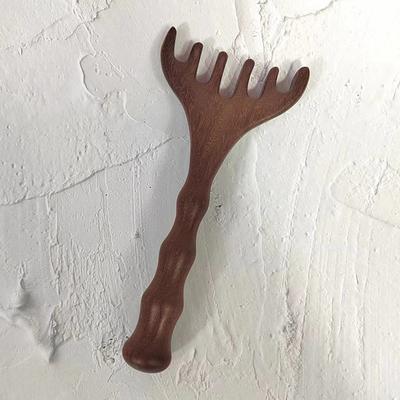 Bamboo Joint Body Massage Comb Sandalwood Deer Antlers Wide Tooth Acupuncture Blood Circulation Anti-Static Smooth Hair