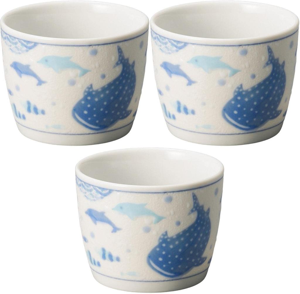 Setomonohonpo Set of 3 Namima Jinbei Soba Choko x (Setomonohonpo) (8.7 6.6cm)