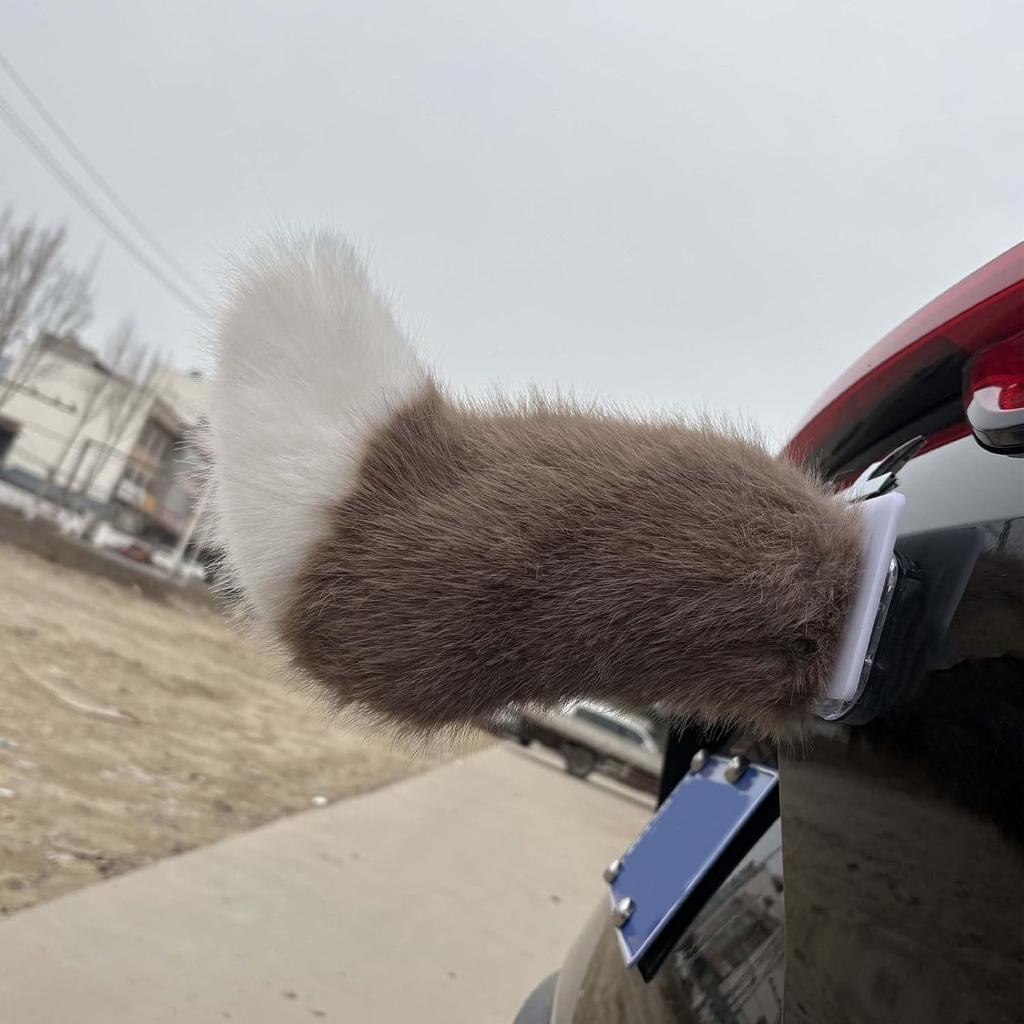 Remote Control Electric Car Tail, Fuzzy Tail Car Decoration, Rechargeable Plush Animal Moving Tail, Self Adhesive Electric Animal Tail Car Decor