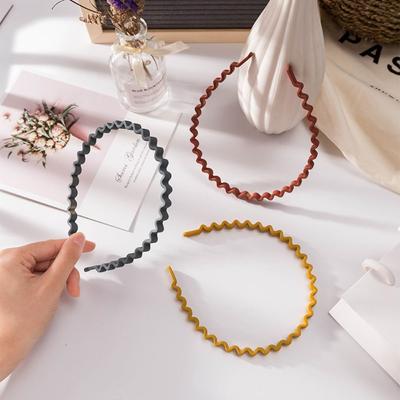 Headdress Teeth Matte Hair Hoop Korean Style Non-slip Hairband Fashion Teeth Wave Hair Hoop  Women