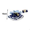 2 Pieces Dolls Dress and Ears Hairpin, Mininature Clothing Accessory for 17cm Dolls, Girls