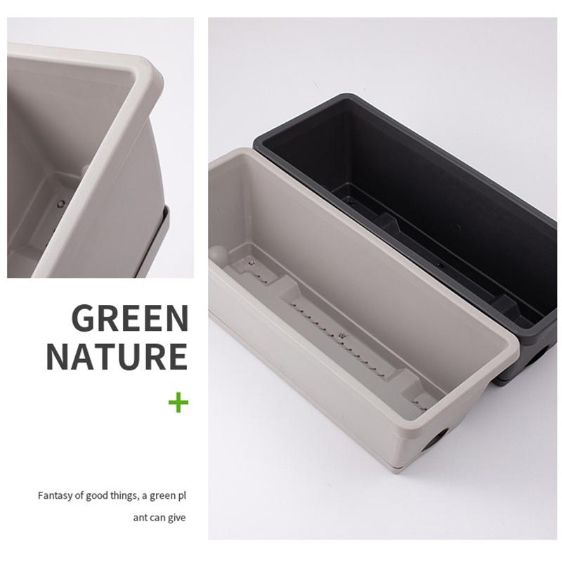 Self-Absorbing Flower Pot Indoor Vegetable Growing Pot With Base Drainage Hole And Absorbent Rope Plants Cuttings Pot For Home