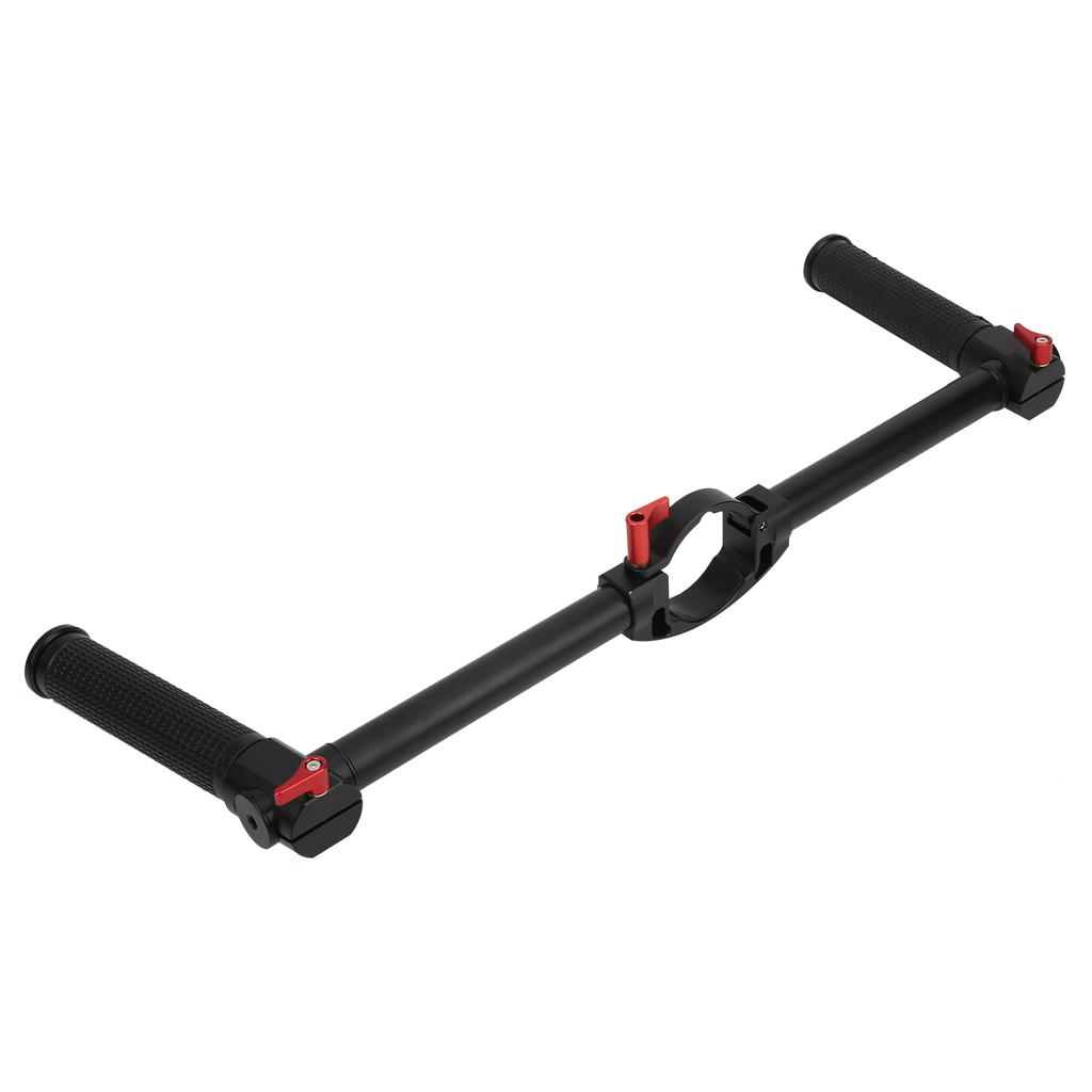 Dubbelt handgrepp kamerastabilisator Ljusmonitor Förlängningsstativ för Zhiyun Crane 2S