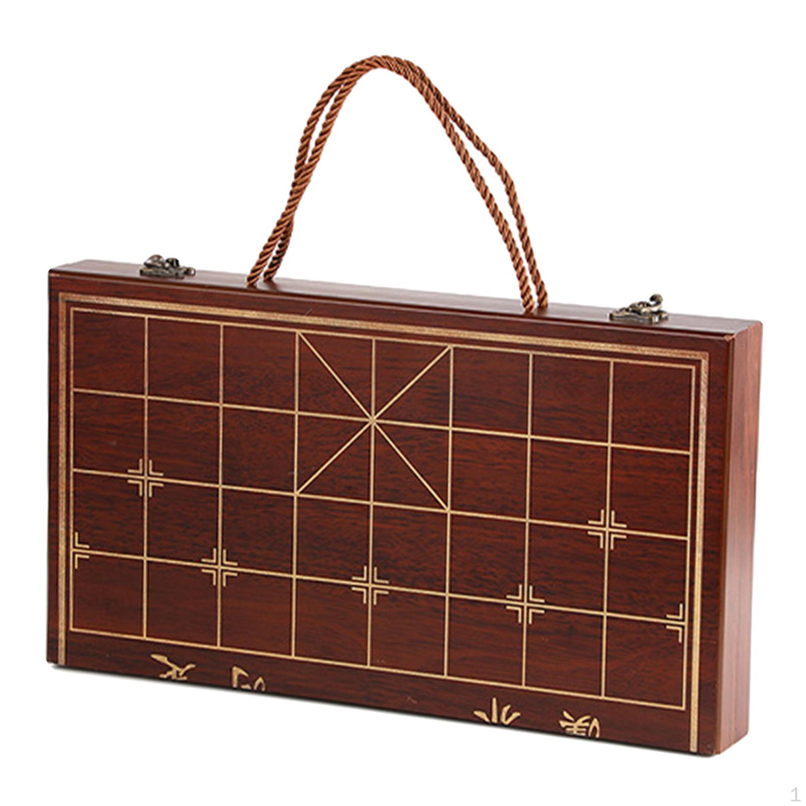 

Wooden Chess in 1, , Games Without Pieces Chinese Set for Travel, Wood Pieces, Kids, 2 Players 21.65x11.81x2.17in