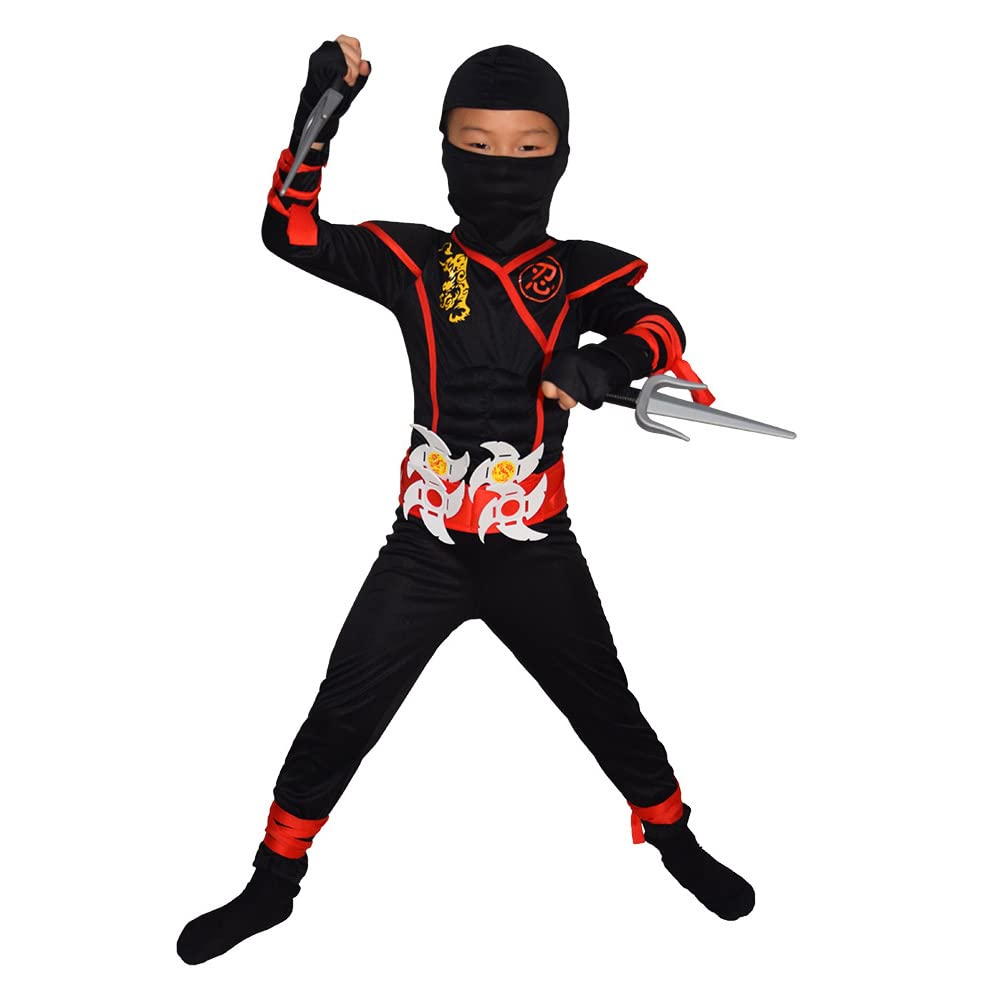MUXIU Ninja Kumu Boomerang Halloween Costume for Boys - Become the Ninja You've Always Dreamed of - Kids' Costumes for Parties, Events, and