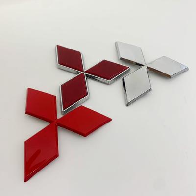 Emblema Logotipo Carro Capô Frontal e Traseiro Marca de Cauda Adesivo de Emblema Traseiro Acessórios Para Outlander RalliArt ASX Pajero Lancer