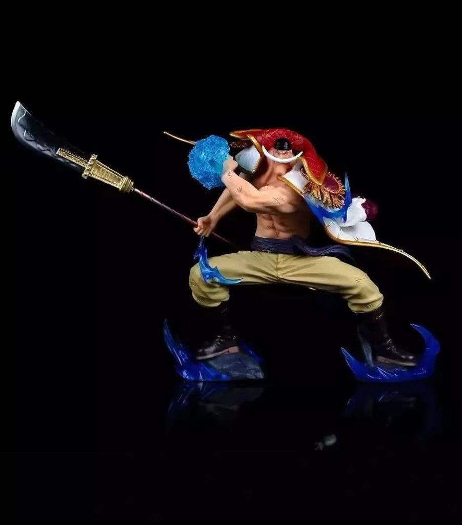 13cm One Piece Whitebeard Battle Anime Figure Model Statue Collection Desktop Decoration Ornament Toys Gifts for Fans