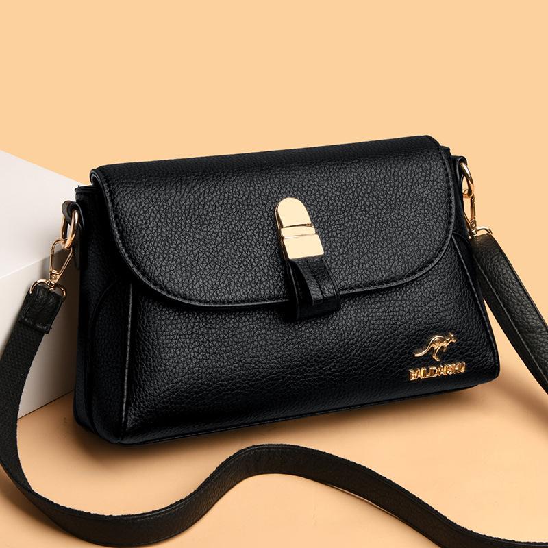 Stilig alt-i-ett dameveske Eksklusiv kenguruveske Dame Enkel skulder Crossbody Middelaldrende mor-veske
