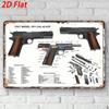 Retro Colt Gun Metal Wall Poster Vintage Home Decor Tin Sign Vintage Art