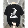 European Sizes T-Shirt Boys' Clothing Casual Trendy Sporty Daily Holiday Goat Graphic Print Kids Wear for Boys Ages 5-13