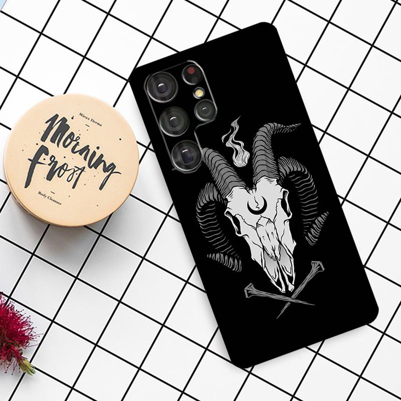 

Чехол-череп барана скелет ужасы для Samsung Galaxy S23 S21 S22 Ultra S8 S9 S10 Note 10 Plus Note 20 Ultra S20 FE Galaxy S21Ultra