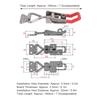 2pcs Hand Tool Type Quick Latch Clamp 304 Stainless Steel Toggle Hasp Clamp  For Storage Box