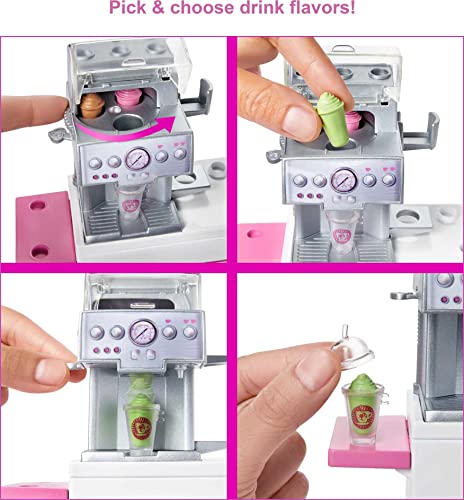 Boneca Barbie Vestir Cafeteria (com boneca e conjunto de acessórios) para maiores de 3 anos (GMW03)