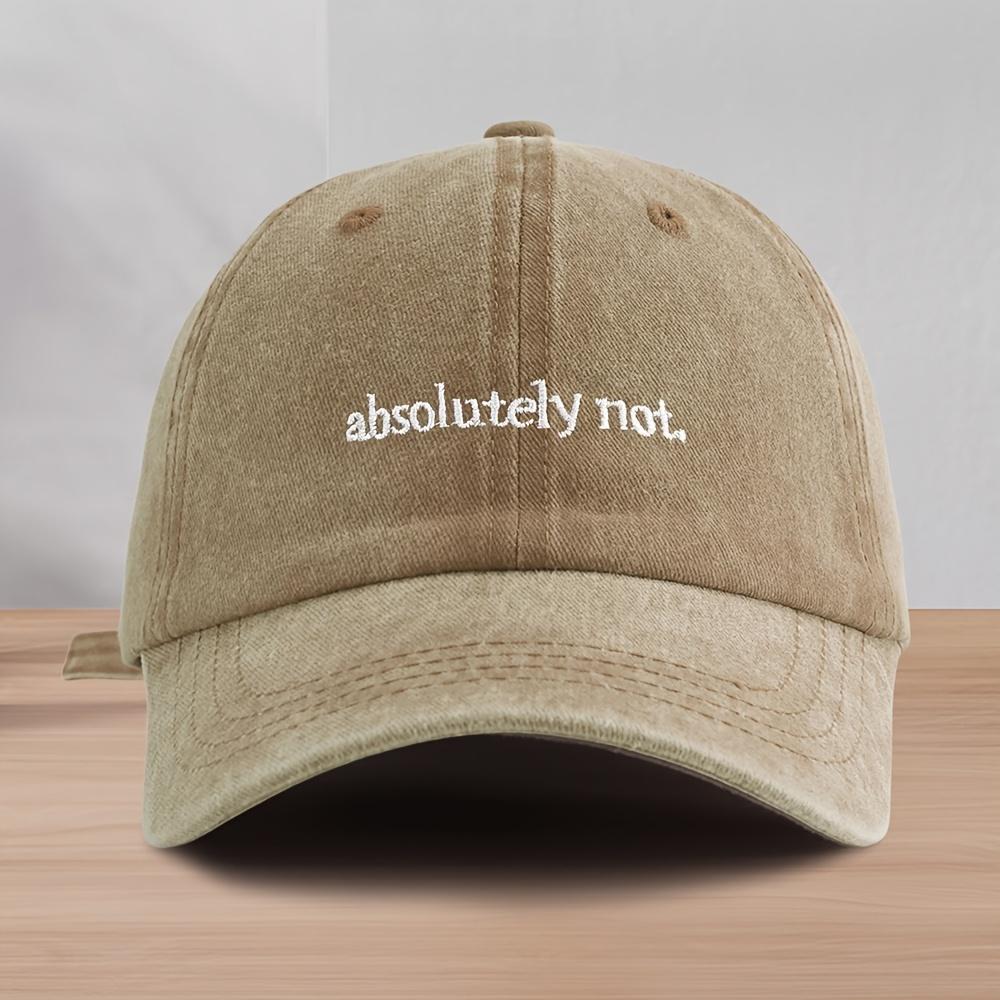 1 Retro Washed Vintage Letter Embroidered Baseball Cap for Men's Outdoor Versatile Sports Hat Suitable for Spring and Summer