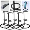Iron Crystal Display Stand Faux Crystal Ornament Wand Display Stand Holder Round Base Design Storage Support