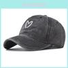 Cotton Baseball Cap With Heart Embroidery For Casual Spring Summer Wear